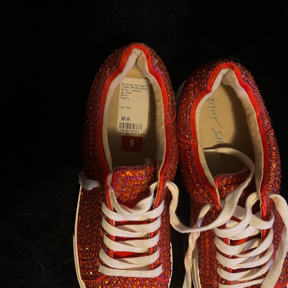 Betsey Johnson Sparkling Red Sneakers - Picture 4 of 4